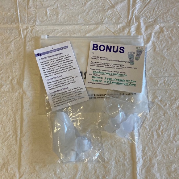 Vicorrect 4 Piece Bunion Care Kit w/Directions New! - Picture 2 of 4